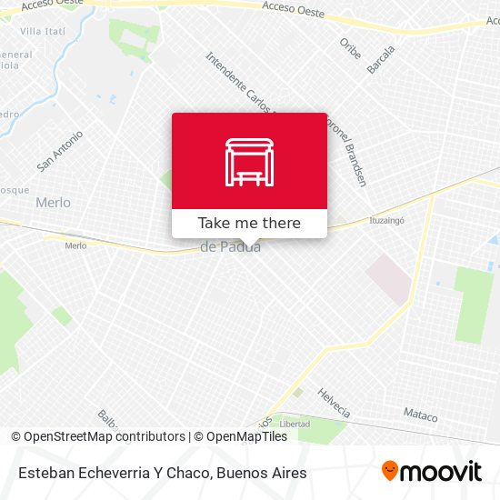 Esteban Echeverria Y Chaco map