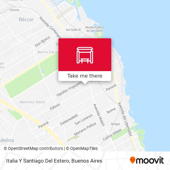 Mapa de Italia Y Santiago Del Estero