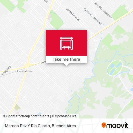 Marcos Paz Y Río Cuarto map