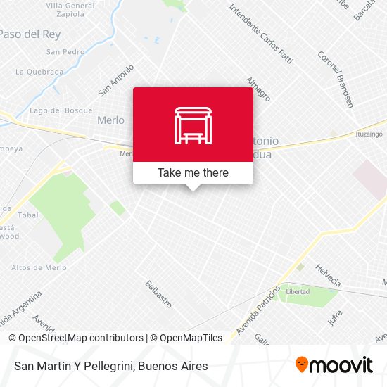 San Martín Y Pellegrini map