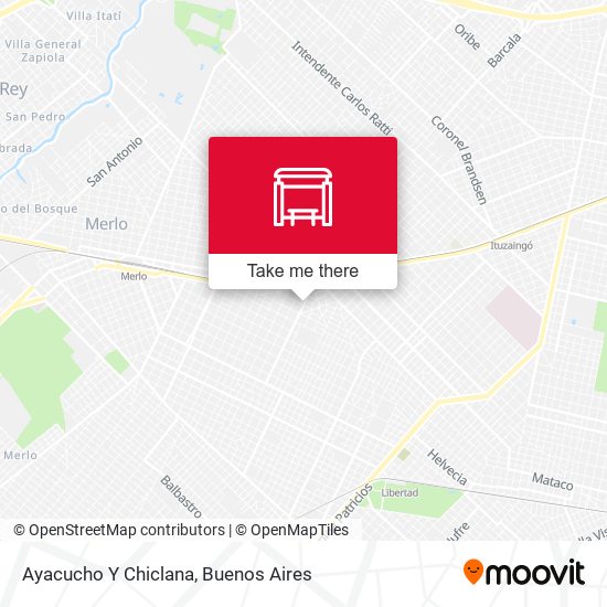 Mapa de Ayacucho Y Chiclana