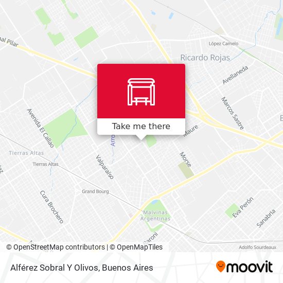 Alférez Sobral Y Olivos map