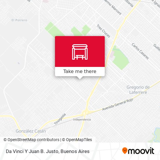 Da Vinci Y Juan B. Justo map