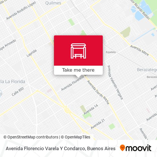 Avenida Florencio Varela Y Condarco map