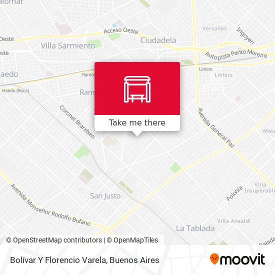 Mapa de Bolívar Y Florencio Varela