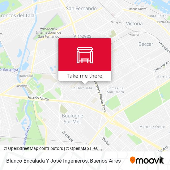 Blanco Encalada Y José Ingenieros map