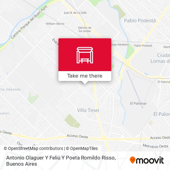 Antonio Olaguer Y Feliú Y Poeta Romildo Risso map