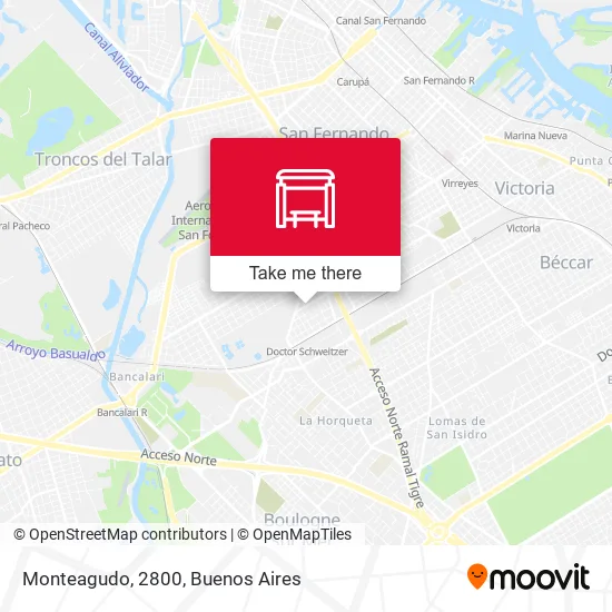 Monteagudo, 2800 map