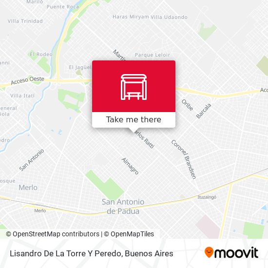 Mapa de Lisandro De La Torre Y Peredo
