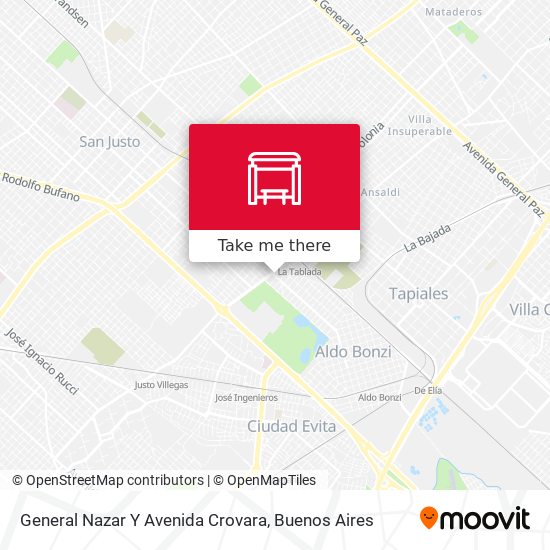 General Nazar Y Avenida Crovara map