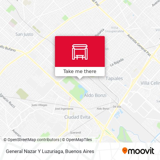 General Nazar Y Luzuriaga map