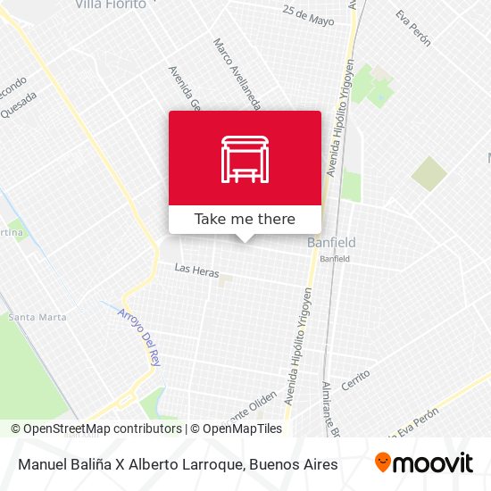 Manuel Baliña X Alberto Larroque map