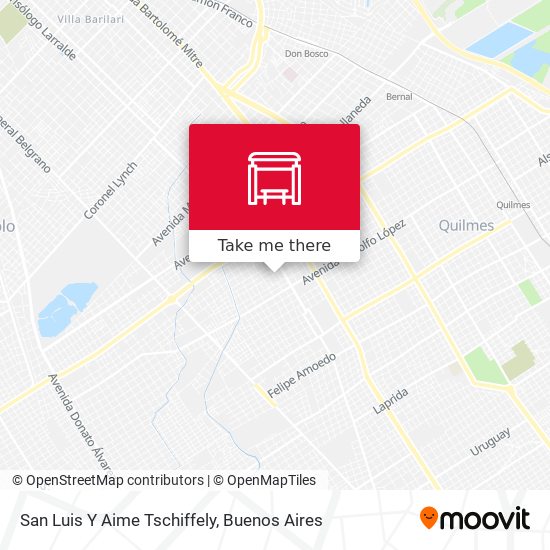 San Luis Y Aime Tschiffely map