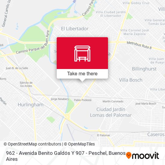 962 - Avenida Benito Galdós Y 907 - Peschel map