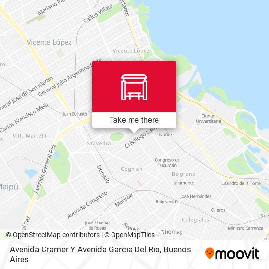 Mapa de Avenida Crámer Y Avenida García Del Río