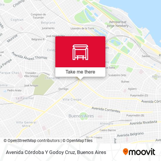 Avenida Córdoba Y Godoy Cruz map