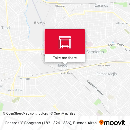 Caseros Y Congreso (182 - 326 - 386) map