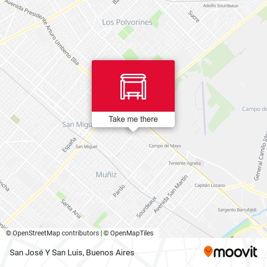 Mapa de San José Y San Luis
