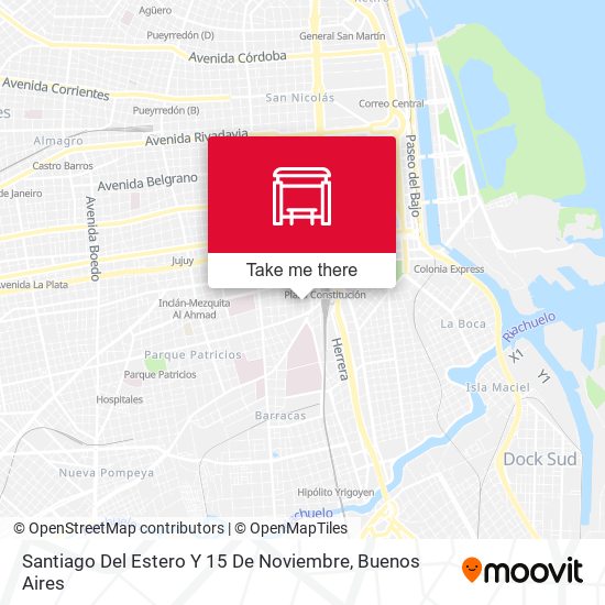 Santiago Del Estero Y 15 De Noviembre map