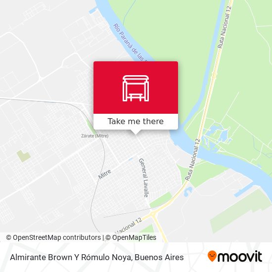 Mapa de Almirante Brown Y Rómulo Noya
