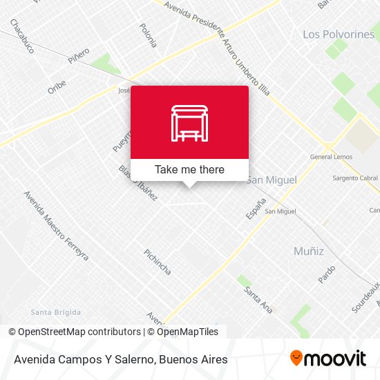 Mapa de Avenida Campos Y Salerno