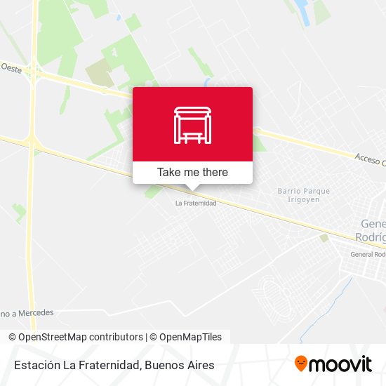 Estación La Fraternidad map
