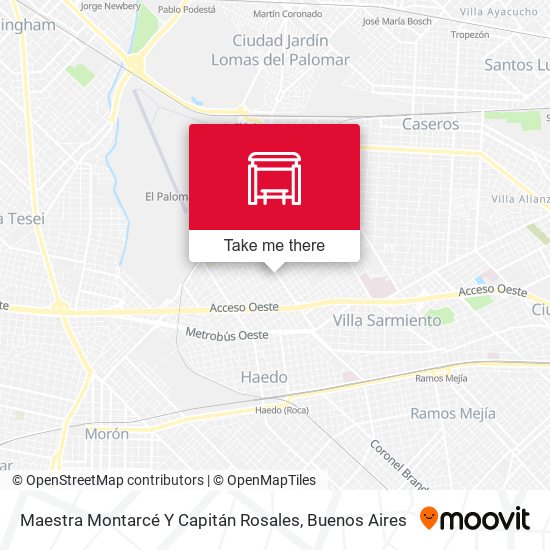 Maestra Montarcé Y Capitán Rosales map
