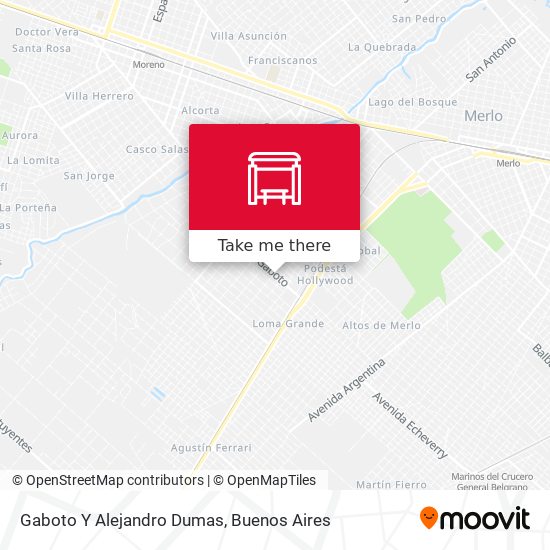 Mapa de Gaboto Y Alejandro Dumas