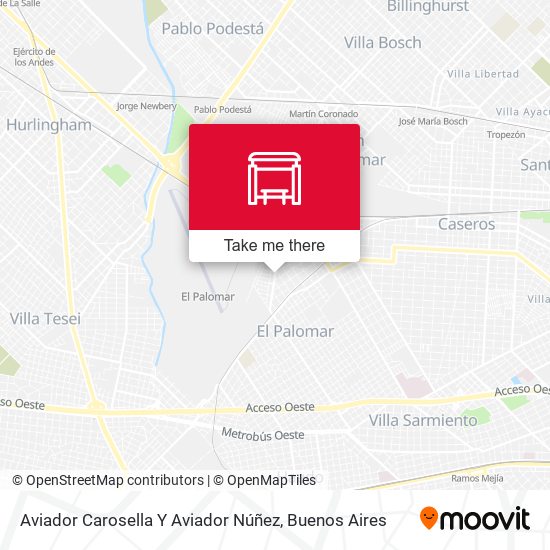 Mapa de Aviador Carosella Y Aviador Núñez