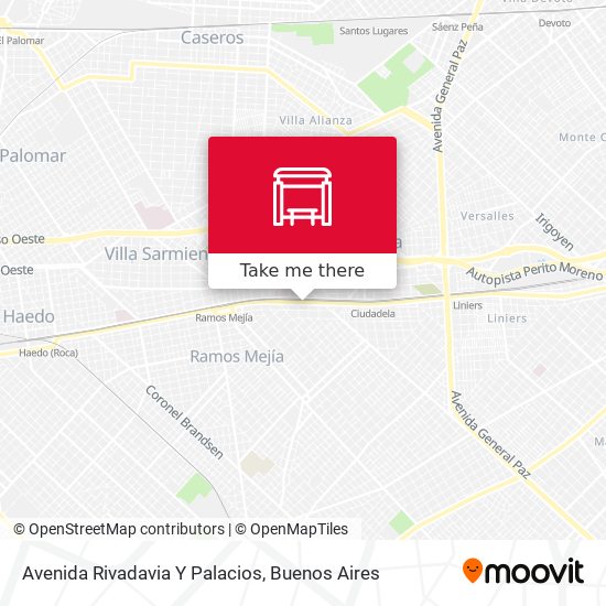 Avenida Rivadavia Y Palacios map