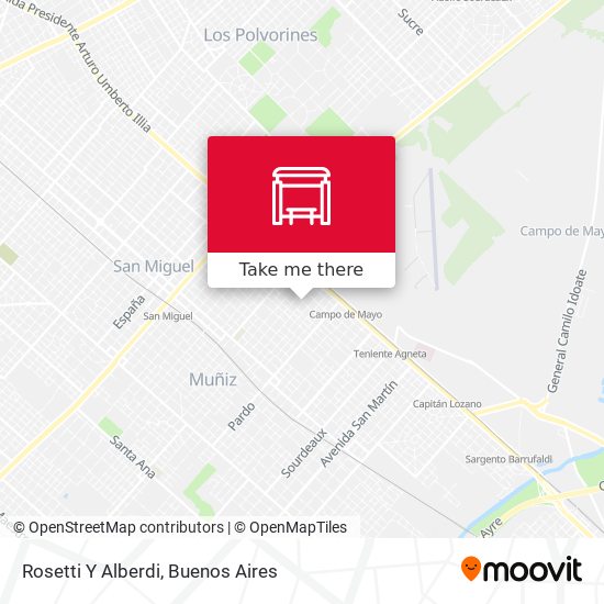 Mapa de Rosetti Y Alberdi