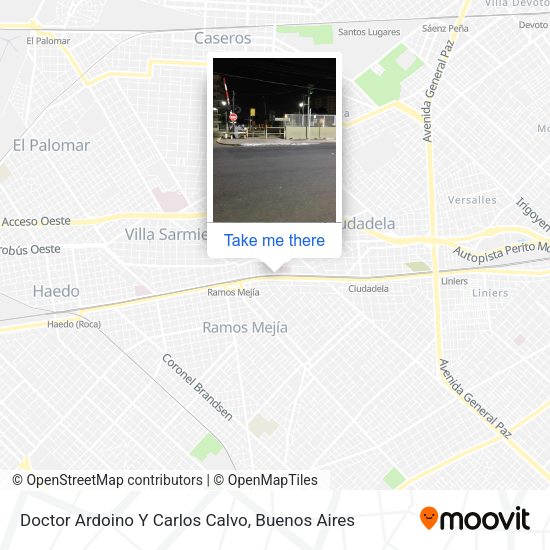 Doctor Ardoino Y Carlos Calvo map