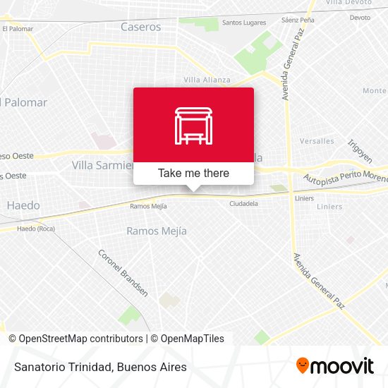 Sanatorio Trinidad map