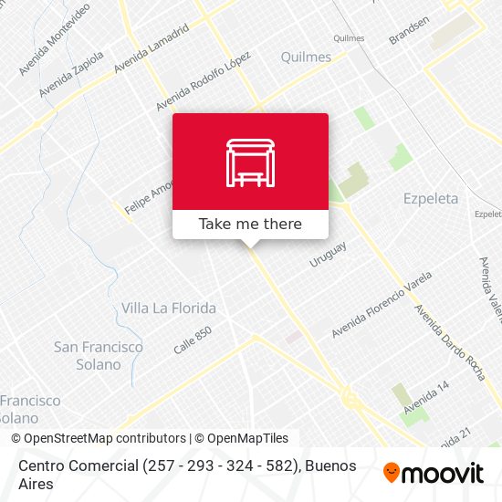 Mapa de Centro Comercial (257 - 293 - 324 - 582)