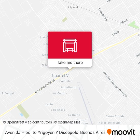 Mapa de Avenida Hipólito Yrigoyen Y Discépolo
