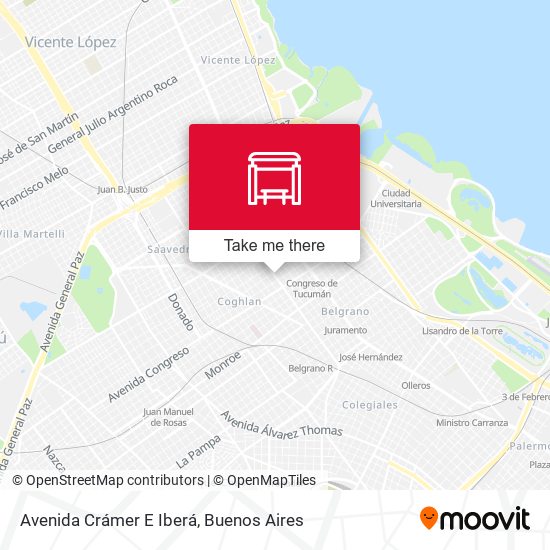 Avenida Crámer E Iberá map