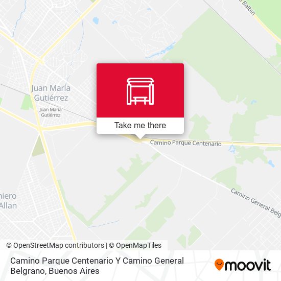 Camino Parque Centenario Y Camino General Belgrano map