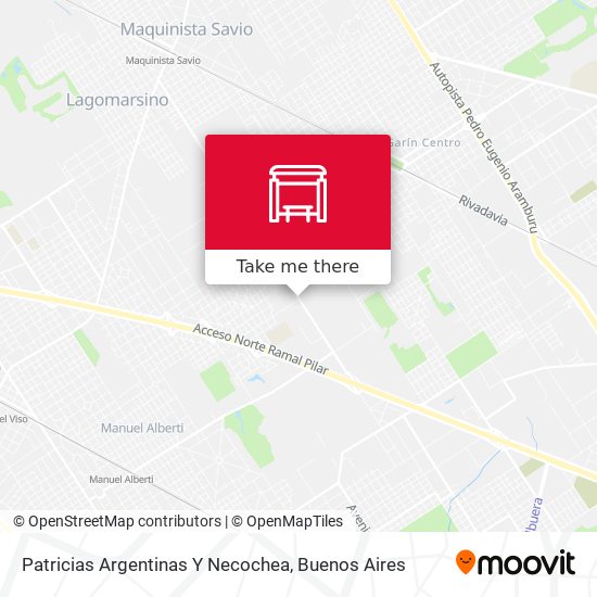 Patricias Argentinas Y Necochea map