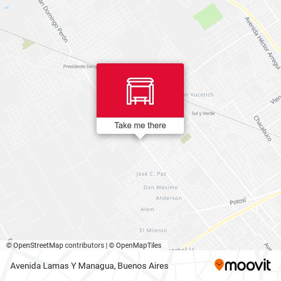 Avenida Lamas Y Managua map