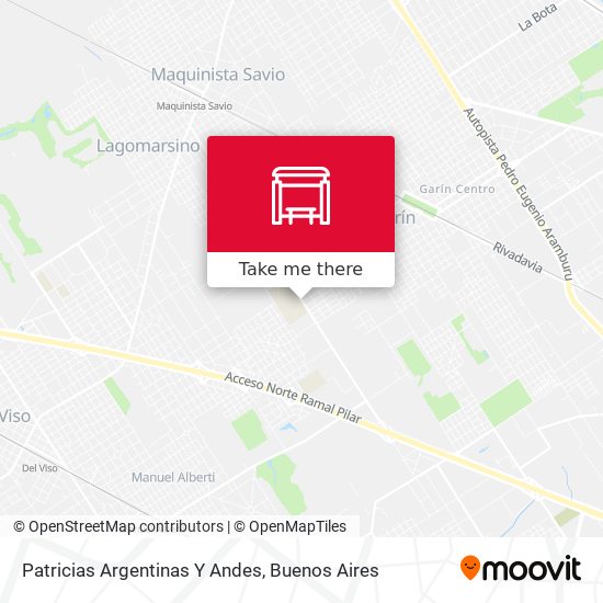 Patricias Argentinas Y Andes map