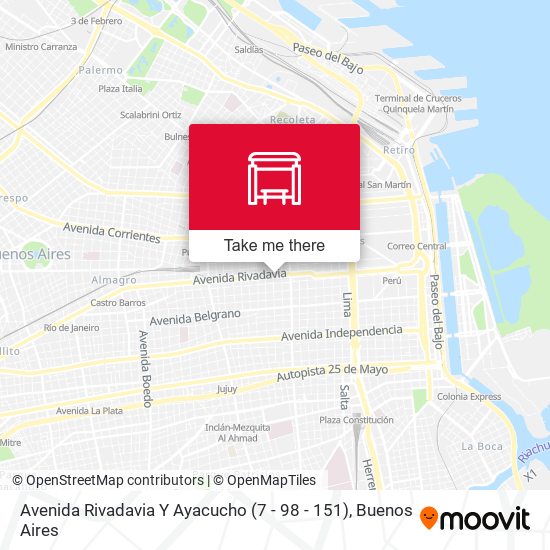 Mapa de Avenida Rivadavia Y Ayacucho (7 - 98 - 151)