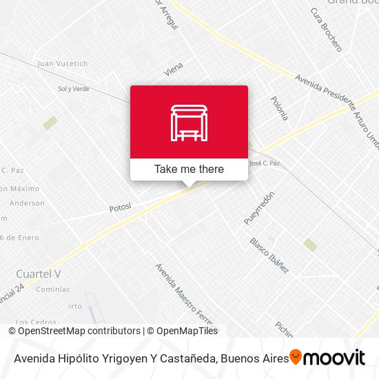Avenida Hipólito Yrigoyen Y Castañeda map