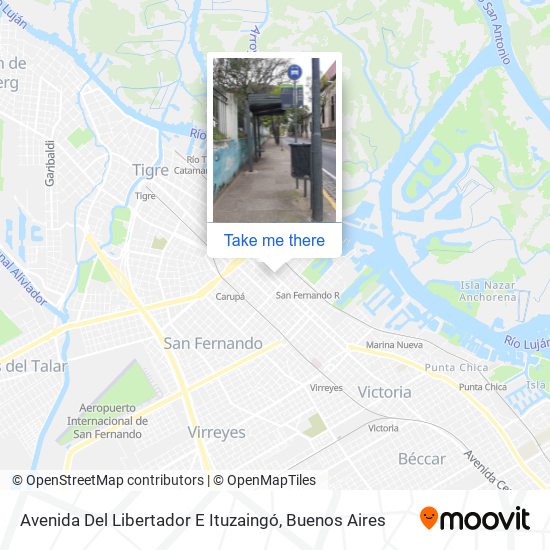 Avenida Del Libertador E Ituzaingó map