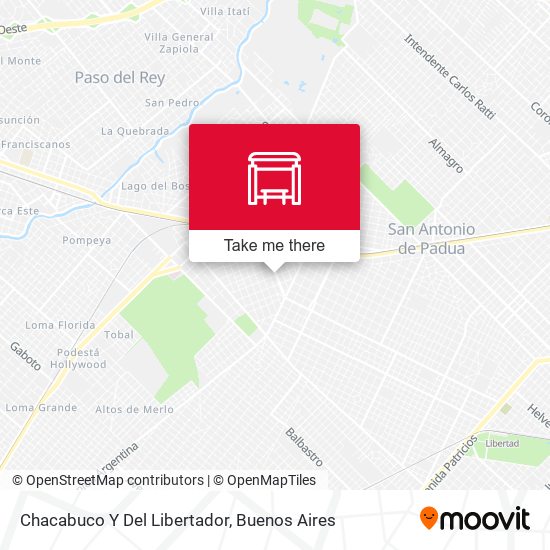 Chacabuco Y Del Libertador map