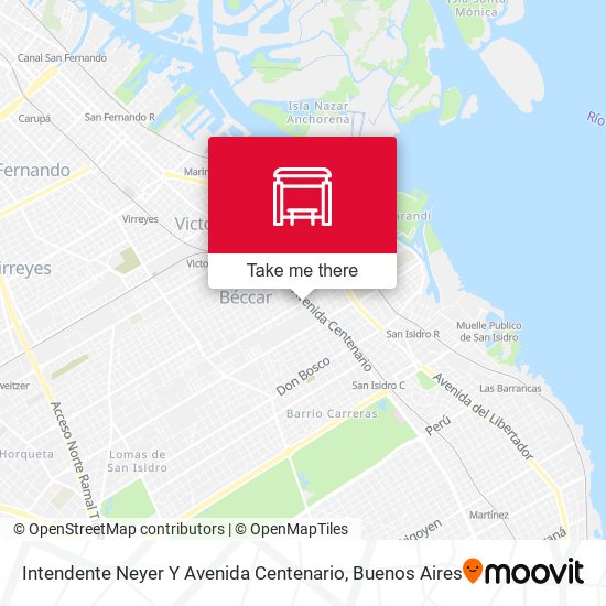 Intendente Neyer Y Avenida Centenario map
