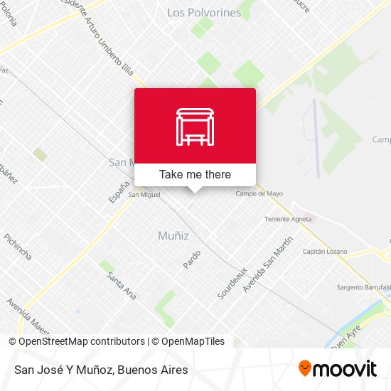 Mapa de San José Y Muñoz