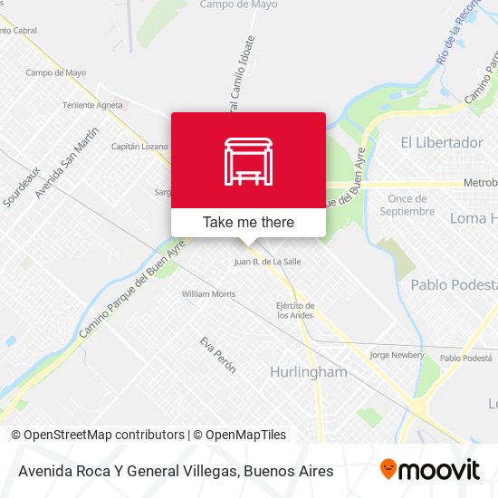 Mapa de Avenida Roca Y General Villegas