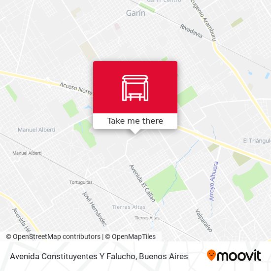 Mapa de Avenida Constituyentes Y Falucho