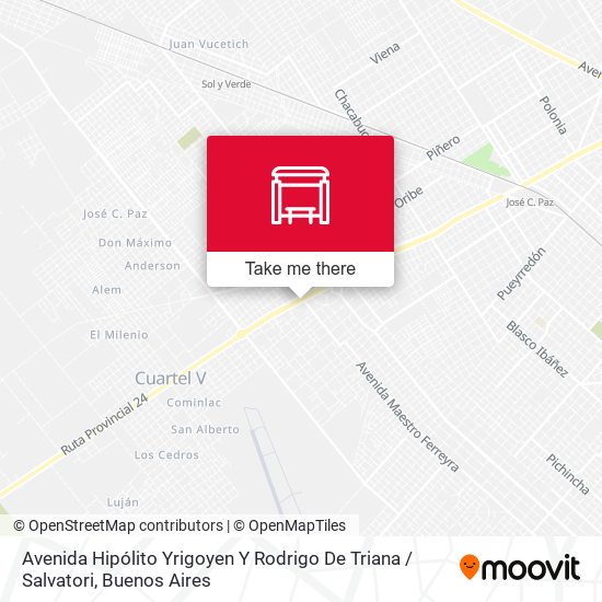 Avenida Hipólito Yrigoyen Y Rodrigo De Triana / Salvatori map