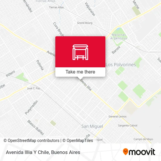 Avenida Illia Y Chile map